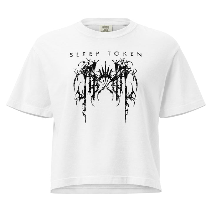 Sleep Token Aqua Regia Mineral Wash Womens Crop Top - HYPER iCONiC.