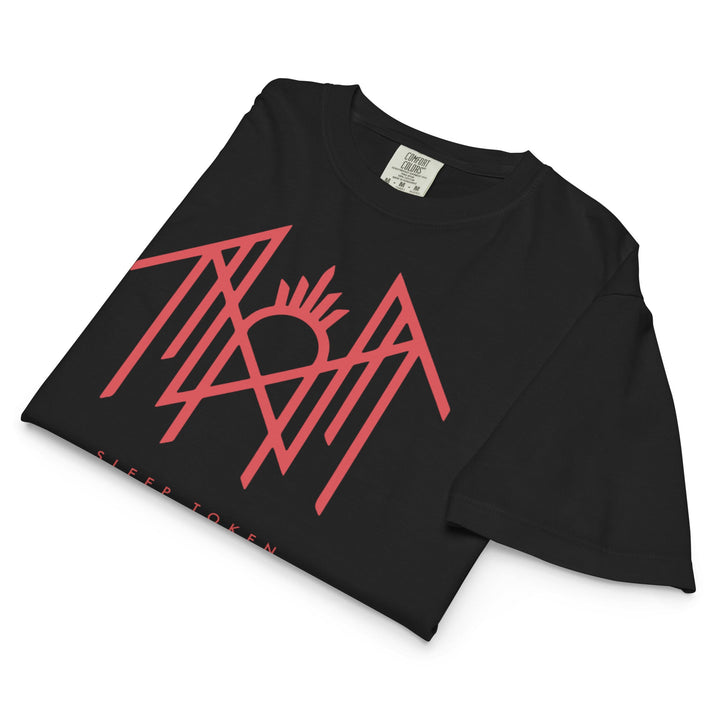 Sleep Token Dark Signs Mineral Wash Womens Crop Top - HYPER iCONiC.