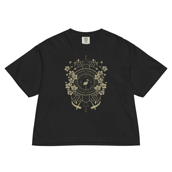 Sleep Token Even in Arcadia Mineral Wash Womens Crop Top - HYPER iCONiC.