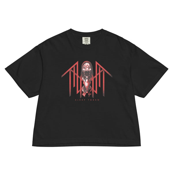 Sleep Token Hypnosis Mineral Wash Womens Crop Top - HYPER iCONiC.