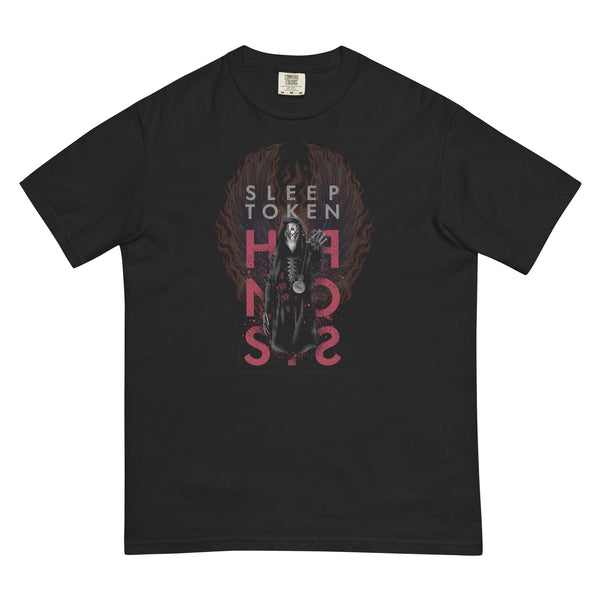Sleep Token Medallion Mineral Wash T-Shirt - HYPER iCONiC.