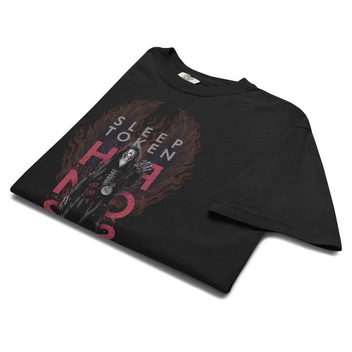 Sleep Token Medallion Mineral Wash T-Shirt - HYPER iCONiC.