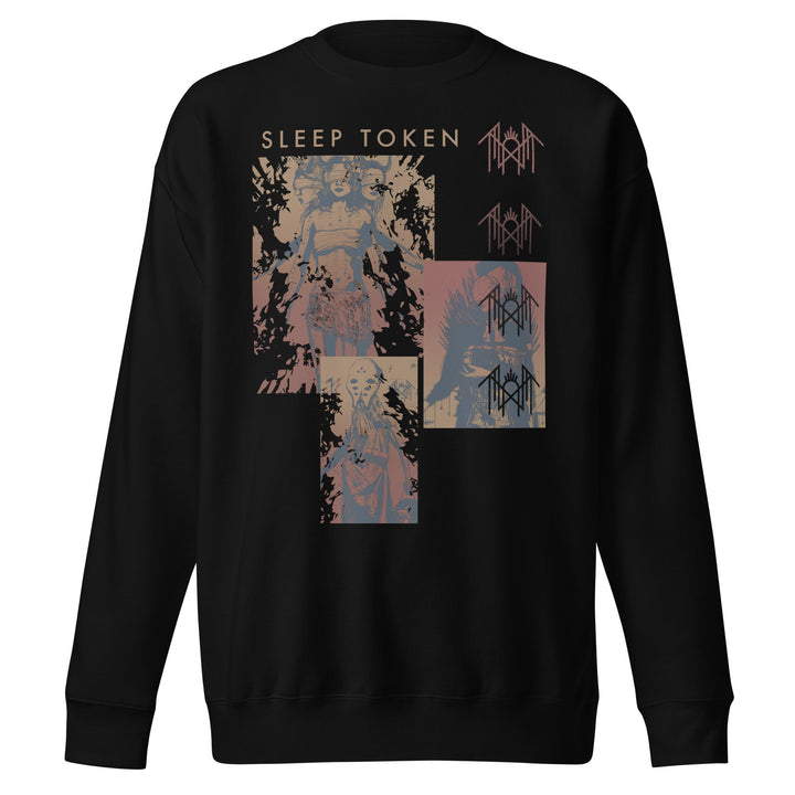 Sleep Token Multi Hit Jumbo Print Sweatshirt - HYPER iCONiC.