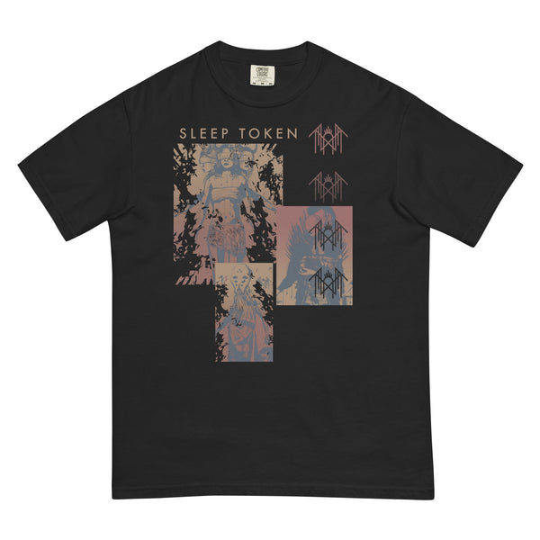 Sleep Token Multi Hit Mineral Wash T-Shirt - HYPER iCONiC.