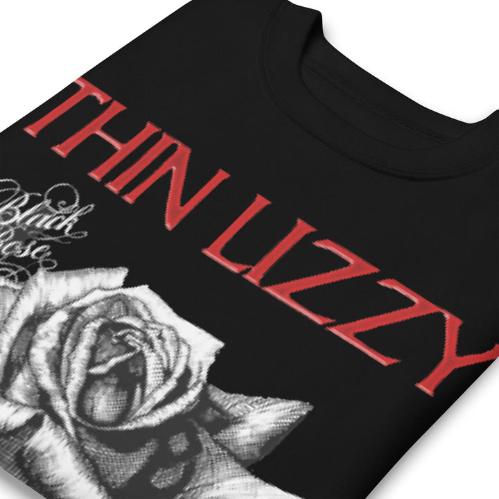 Thin Lizzy Black Rose Jumbo Print Sweatshirt - HYPER iCONiC.