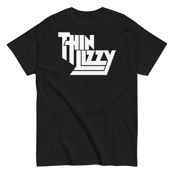 Thin Lizzy - Classic White Logo T-Shirt - HYPER iCONiC.
