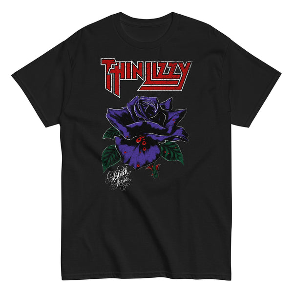 Thin Lizzy - Purple Rose T-Shirt - HYPER iCONiC.