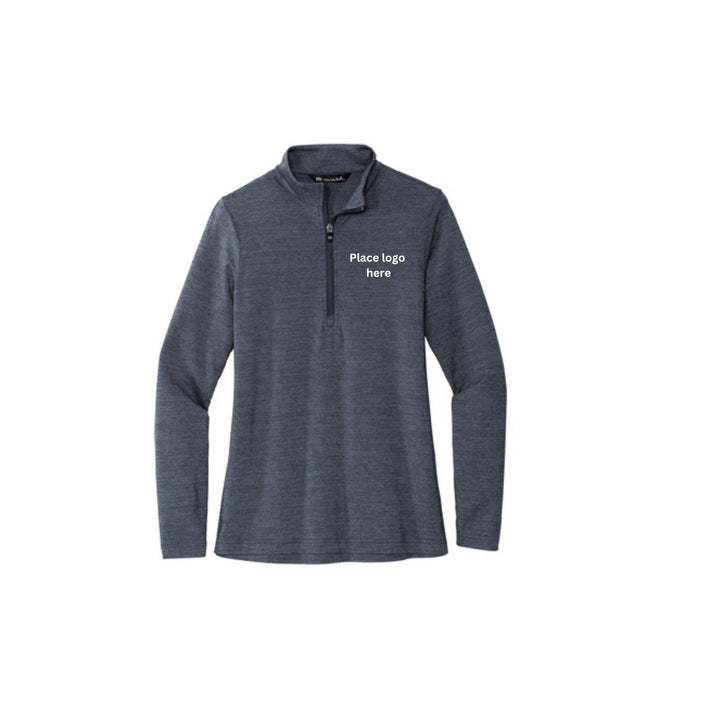 Travis Mathew Women's Crestview 1/4 Zip Mock Neck - Navy - HYPER iCONiC.