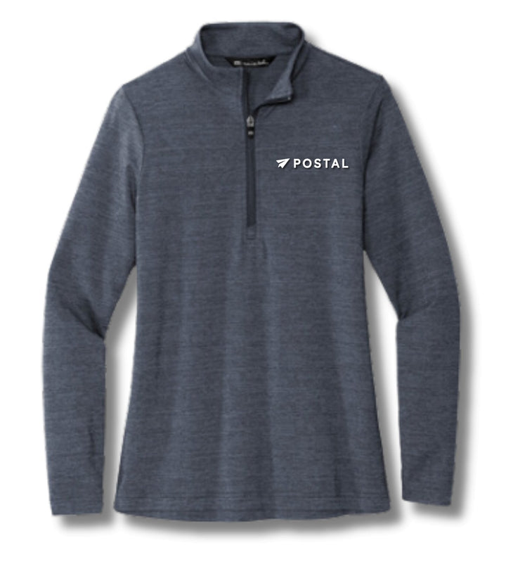 Travis Mathew Women's Crestview 1/4 Zip Mock Neck - Navy - HYPER iCONiC.