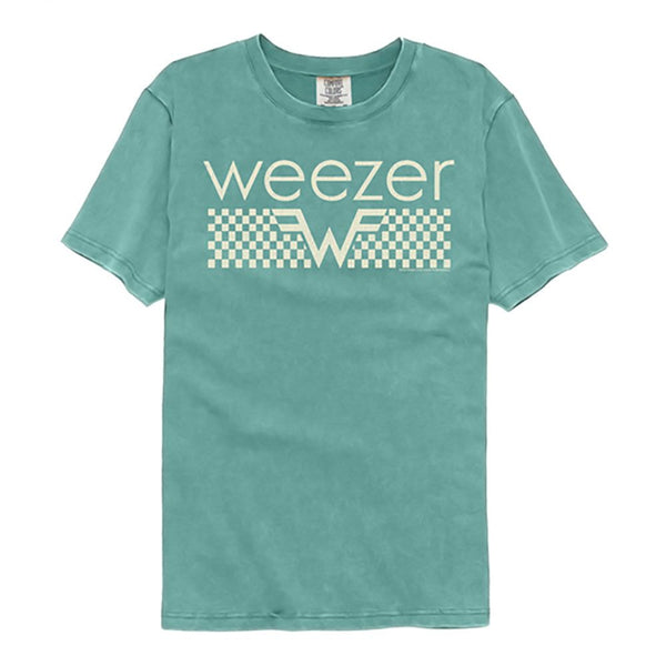Weezer - Offwhite Checkers Comfort Color T-Shirt - HYPER iCONiC.