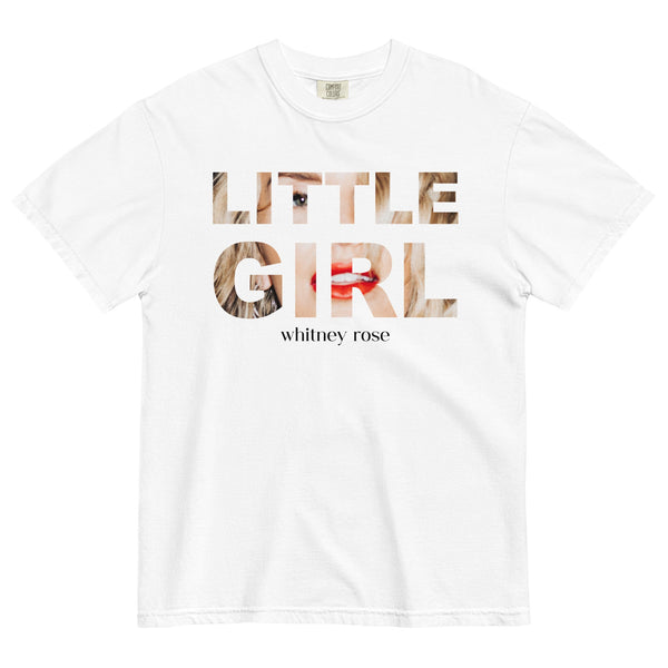 Whitney Rose - Little Girl Garment Dyed T-Shirt - White - HYPER iCONiC.