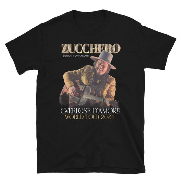 Zucchero - Tour Tee Guitar Image T - Shirt - HYPER iCONiC.