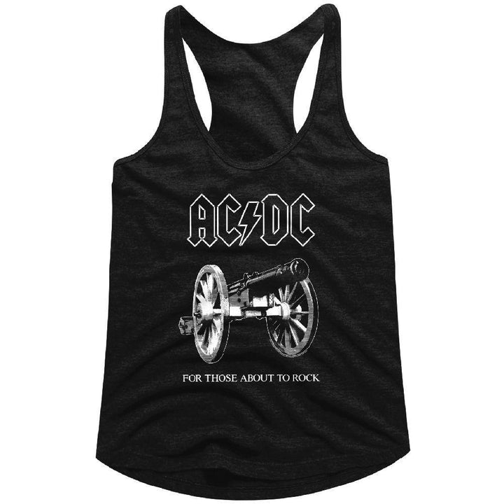 AC/DC - About To Rock Womens Racerback Tank - HYPER iCONiC