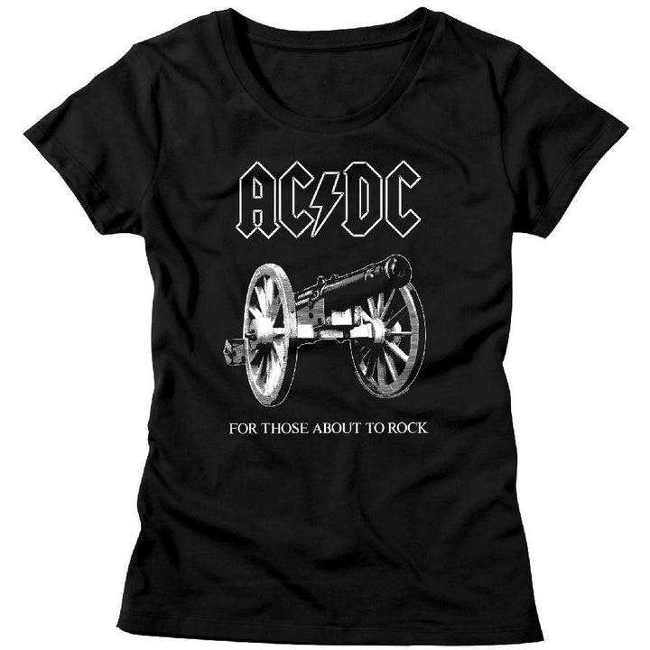 AC/DC - About To Rock Womens T-Shirt - HYPER iCONiC