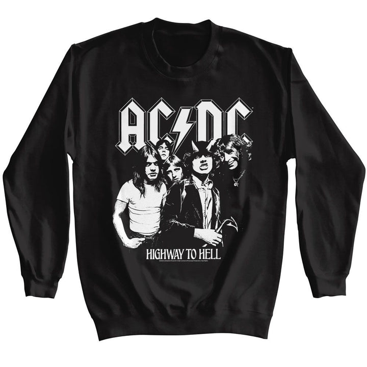 AC/DC - AC/DC BW Highway Photo Sweatshirt - HYPER iCONiC.