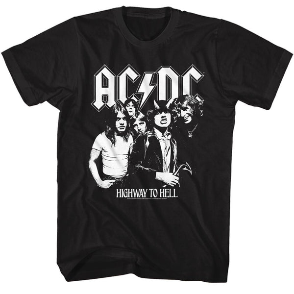 AC/DC - AC/DC BW Highway Photo T-Shirt - HYPER iCONiC.
