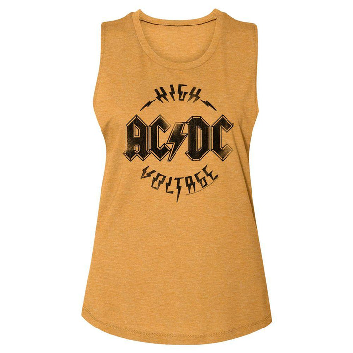 AC/DC - AC/DC hv Womens Muscle Tank Top - HYPER iCONiC