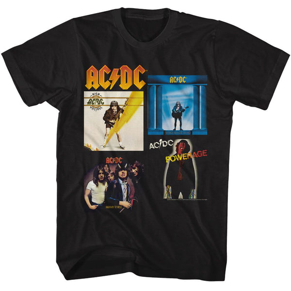 AC/DC - AC/DC Multi Albums Boyfriend Tee - HYPER iCONiC.