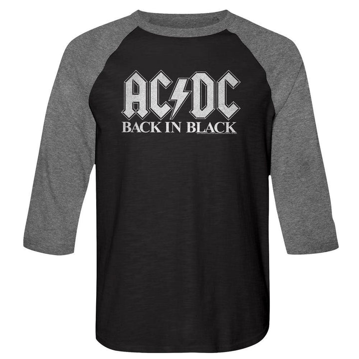 AC/DC - Back In Black 2 Baseball Shirt - HYPER iCONiC