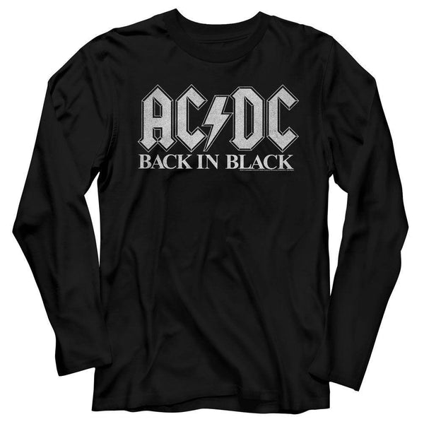 AC/DC - Back In Black 2 Long Sleeve Boyfriend Tee - HYPER iCONiC
