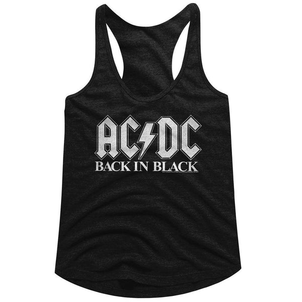 AC/DC - Back In Black 2 Womens Racerback Tank - HYPER iCONiC