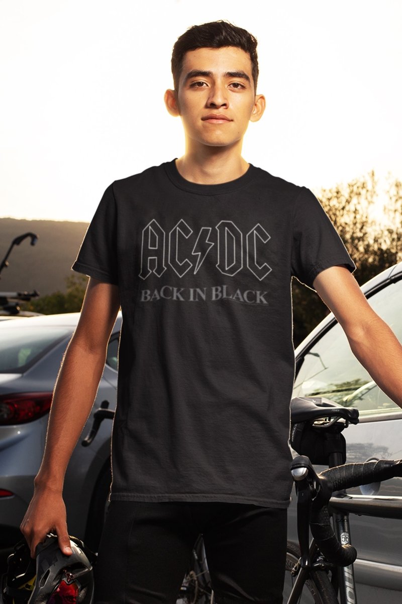 AC/DC - Back in Black Logo T-Shirt - HYPER iCONiC