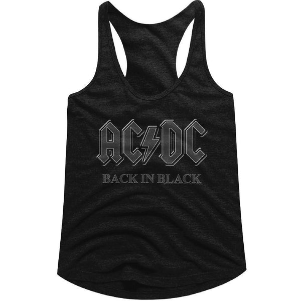 AC/DC - Back In Black Womens Racerback Tank - HYPER iCONiC