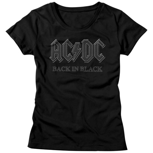 AC/DC - Back In Black Womens T-Shirt - HYPER iCONiC