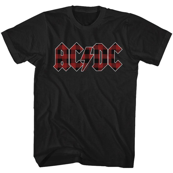 AC/DC - Back In Plaid Big and Tall T-Shirt - HYPER iCONiC.