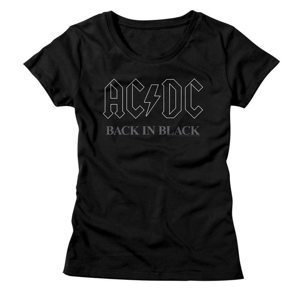 AC/DC - Backinblk3 Womens T-Shirt - HYPER iCONiC