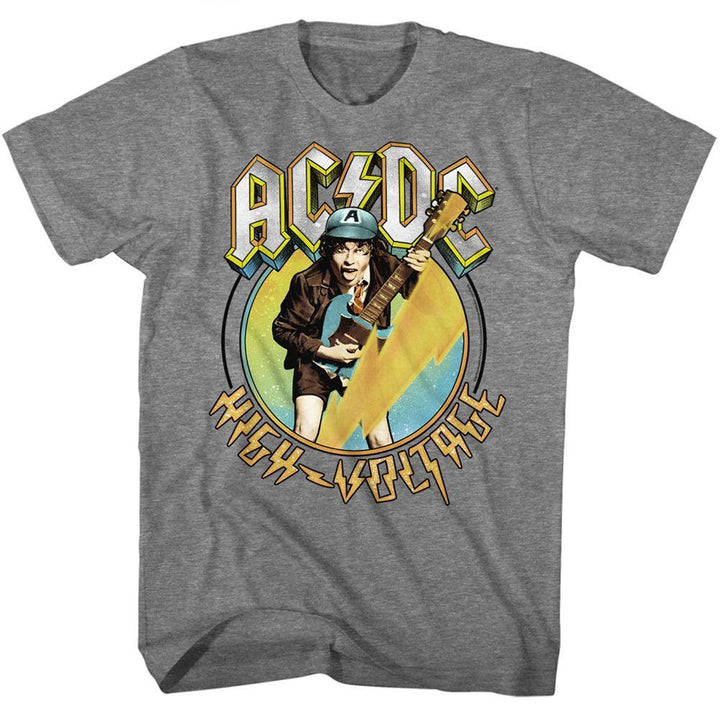 AC/DC - Blue Yellow Voltage T-Shirt - HYPER iCONiC