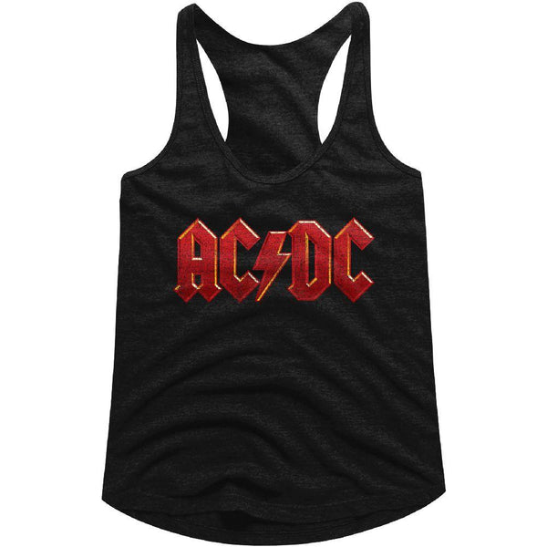 AC/DC - Distress Red Womens Racerback Tank - HYPER iCONiC