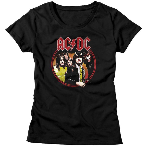 AC/DC - Highway To Hell Circle Womens T-Shirt - HYPER iCONiC