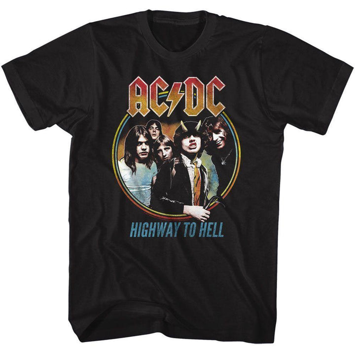 AC/DC - Highway To Hell Tricolor Boyfriend Tee - HYPER iCONiC