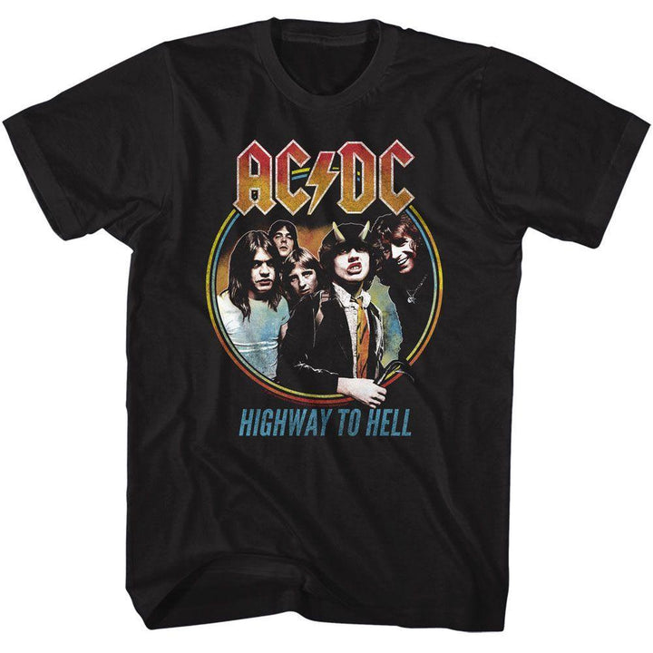 AC/DC - Highway To Hell Tricolor T-Shirt - HYPER iCONiC