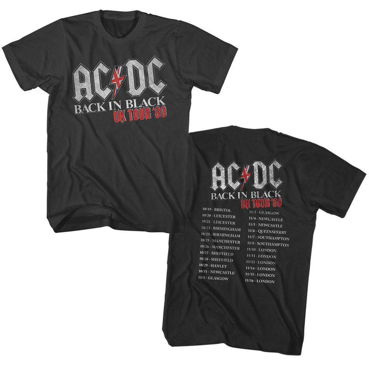 AC/DC - In Black UK Tour Boyfriend Tee - HYPER iCONiC