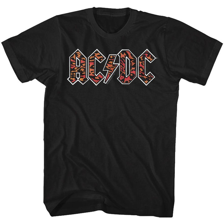 AC/DC - Leopard Print Logo T-Shirt - HYPER iCONiC