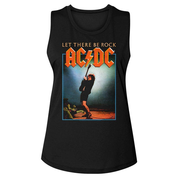 AC/DC - Let There Be Rock Womens Muscle Tank Top - HYPER iCONiC