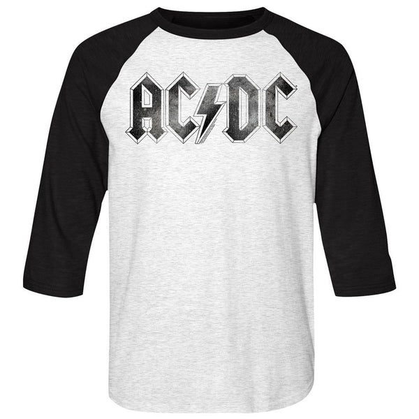 AC/DC - Logodistress Baseball Shirt - HYPER iCONiC