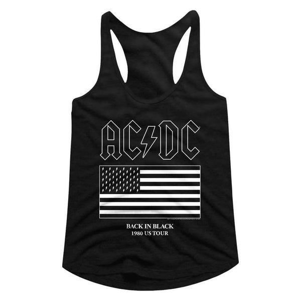 AC/DC - US Tour Flag Womens Racerback Tank - HYPER iCONiC