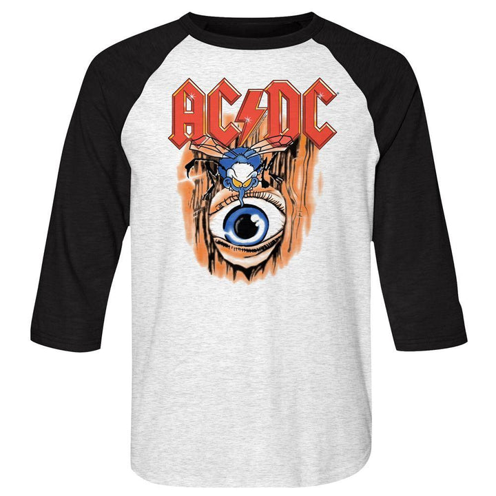 AC/DC - Vintage Fly On Wall Baseball Shirt - HYPER iCONiC