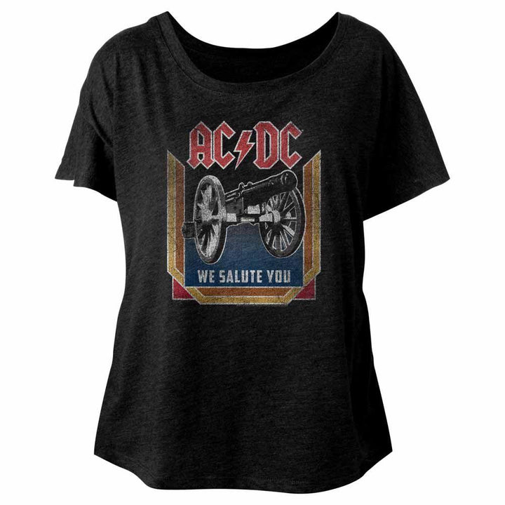 AC/DC - We Salute You Womens Short Sleeve Dolman - HYPER iCONiC