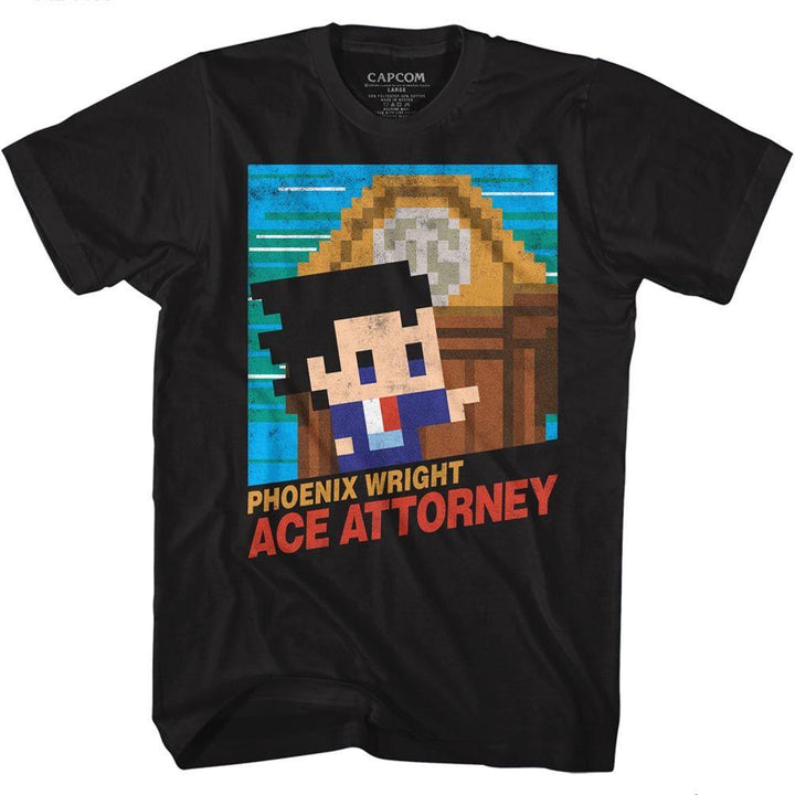 Ace Attorney - 8Bit Cover T-Shirt - HYPER iCONiC