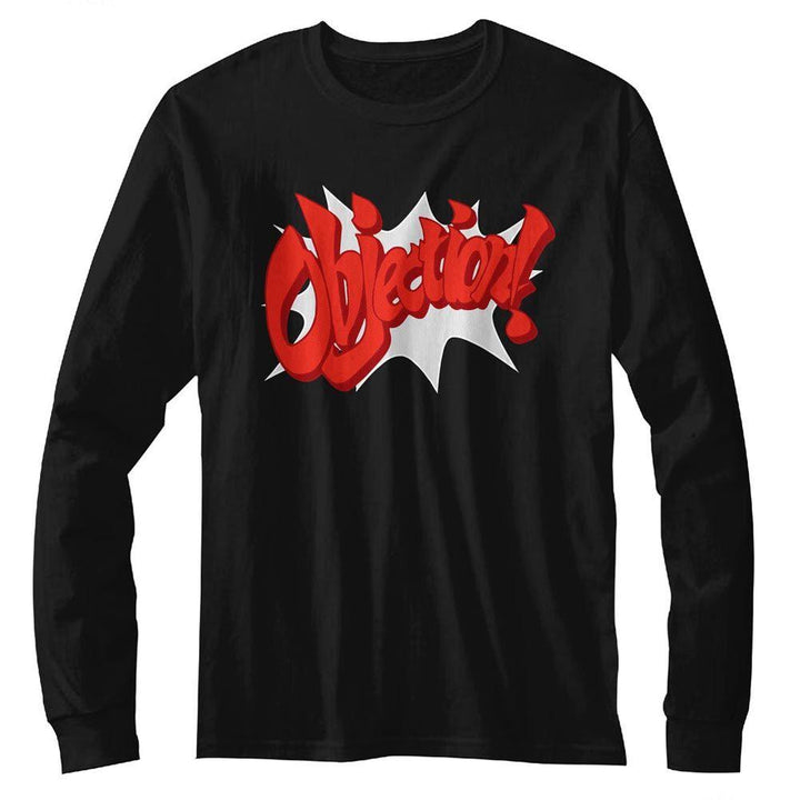 Ace Attorney - Objection! Long Sleeve T-Shirt - HYPER iCONiC