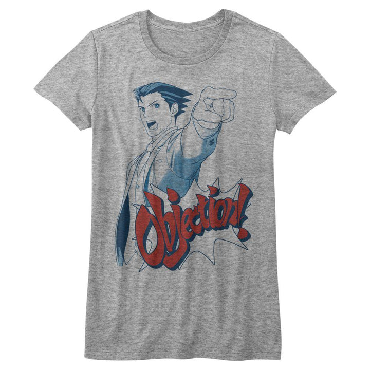 Ace Attorney - Objection Womens T-Shirt - HYPER iCONiC
