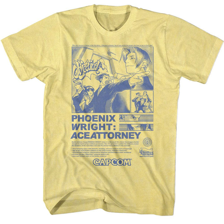 Ace Attorney - Print Ad T-Shirt - HYPER iCONiC.