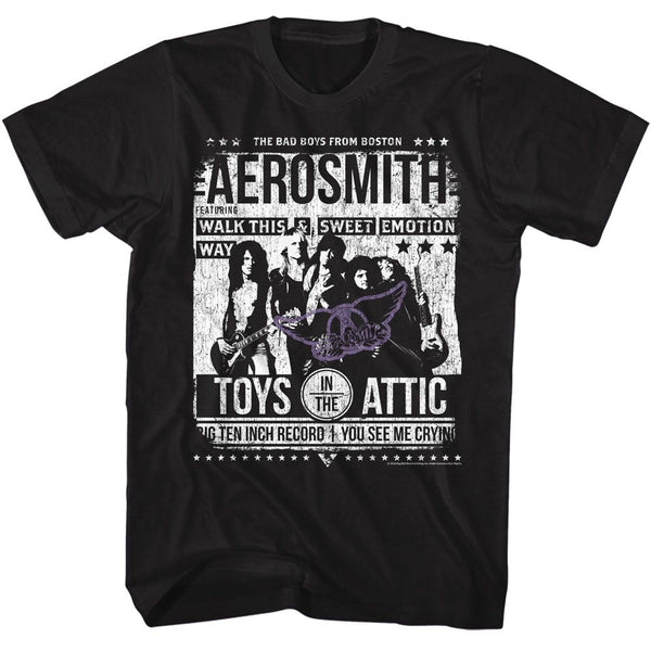 Aerosmith - Aero Poster Boyfriend Tee - HYPER iCONiC.