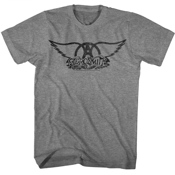 Aerosmith - Black Logo T-Shirt - HYPER iCONiC.
