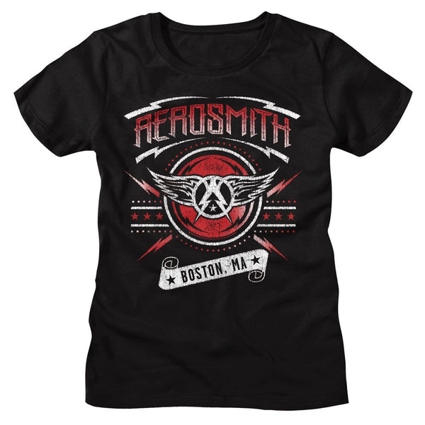 Aerosmith - Boston MA Womens T-Shirt - HYPER iCONiC.