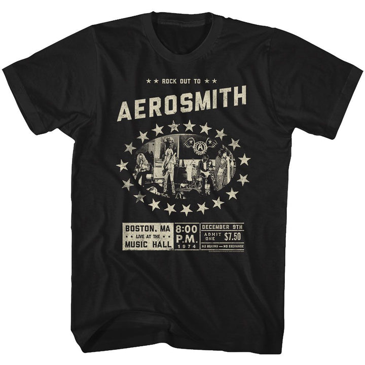 Aerosmith - Boston Music Hall Boyfriend Tee - HYPER iCONiC.